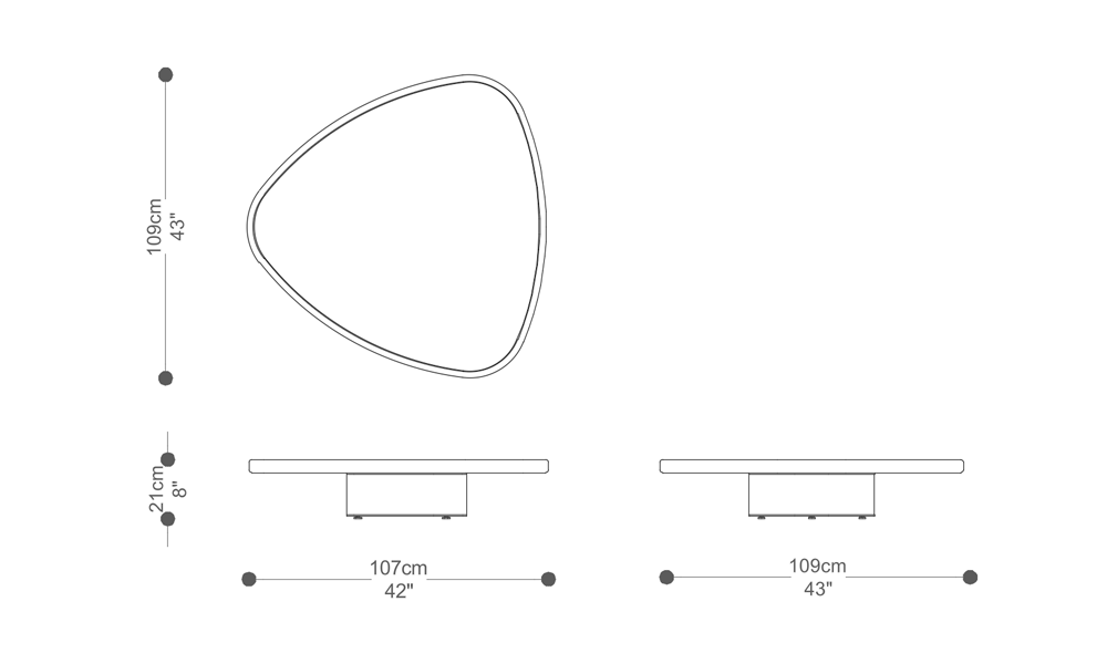 Imagem das dimensões principais do produto